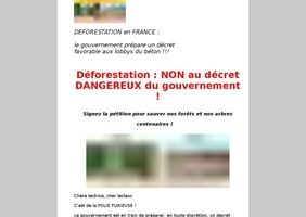 Attention à la déforestation française !