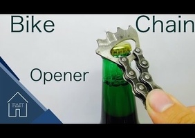 Décapsuleur en chaine de vélo