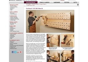 Un établi vertical pour les petits ateliers