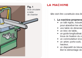 Sécurité à la scie circulaire