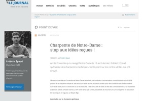 La charpente de Notre Dame de Paris