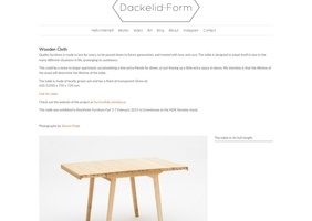 Table extensible à enrouleur