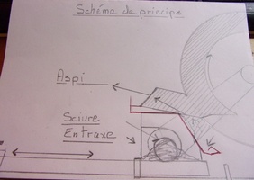 Guide-éjecteur de sciure pour scie à onglet radiale