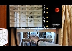 Fabriquer un distributeur de vis motorisé avec des pots de confiture : Caroustore