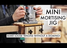 Mini Mortising Jig for LOOSE TENON Joinery! No Domino required! You can even use your trim router