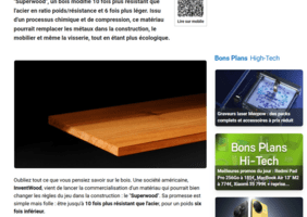 Le Superwood est là : ce bois est 10 fois plus résistant que l'acier