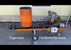 Presse a briquette hydraulique a partir de copeaux en autoconstruction