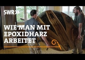 Jolie table bois et epoxy.