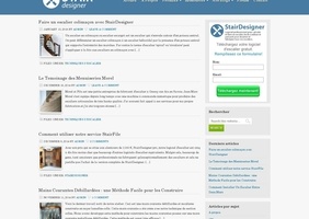 Escalier et main courante débillardé