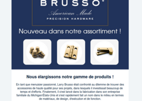 Fine tools est désormais revendeur de la quicaillerie Brusso