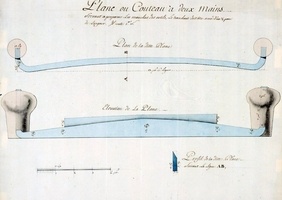 Collection de dessins d'outils du XVIIIème siècle