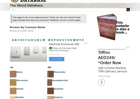 Une xylothèque extrêmement complet en anglais