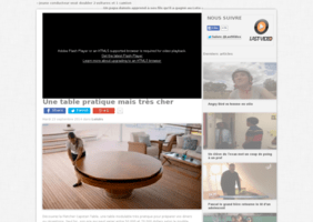 Table ronde extensible magnifique