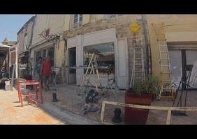 Mise en place d'une devanture de boutique en applique