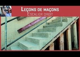 Escalier bois / Escalier béton .