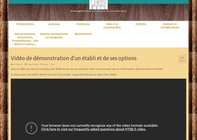 Vidéo démo de mon établi et de ses options pour travail à la main