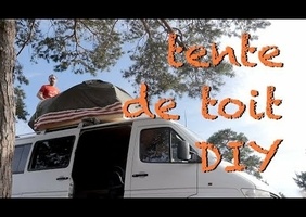 Base en bois, tente de toit