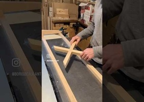 Taille des branches d'une petite croix (< 45°)