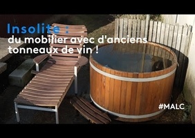 Insolite : du mobilier avec d'anciens tonneaux de vins