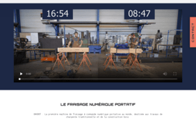 Une fraiseuse portative pour charpente