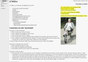 Le "Vélassi" de Pierre Rouzeau : Vélo à grand empattement en bois