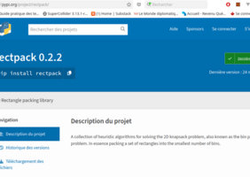 Librairie python pour optimiser le débit de feuilles de cp