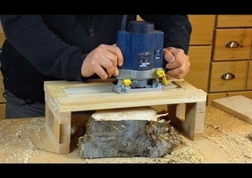 Montage d'usinage de defonceuse