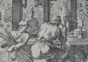 Crochets de tabliers d’artisans en bronze