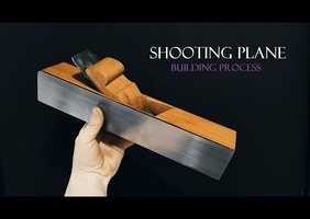 Shooting plane - building process with hand tools