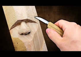 Une technique très simple pour sculpter un nez dans du bois