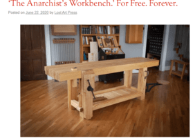 Tout sur les établis (en anglais)