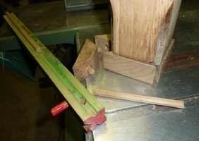 Tourillons octogonaux à la raboteuse