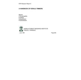 A handbook of Kerala timbers