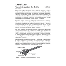 Trusquin à roulette à tige double