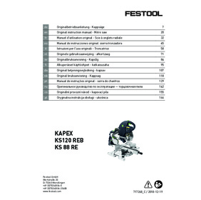 Scie à onglet Kapex KS 88 RE