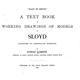 A text book of working drawings of models in sloyd