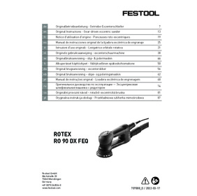 Ponceuse roto-excentrique ROTEX RO 90