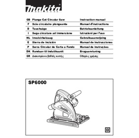 Scie plongeante SP6000J