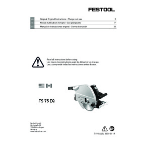 Scie plongeante TS 75