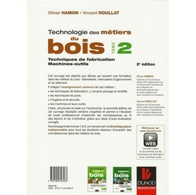 Technologie des métiers du bois