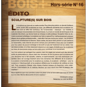 La sculpture sur bois (Hors Série n°16 BOIS+ 01-2023)