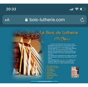 Le Bois de lutherie