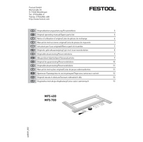 Gabarit de fraisage MFS 400