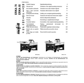 Scie sur table ERIKA 70