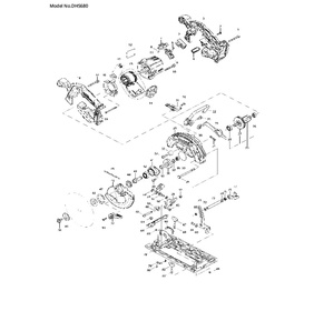 Scie circulaire sans fil DHS680