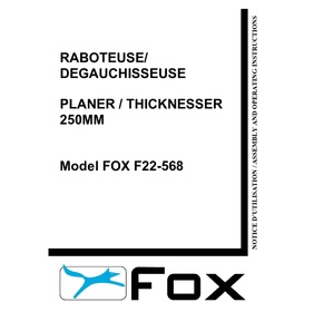 Dégauchisseuse-Raboteuse F22 568