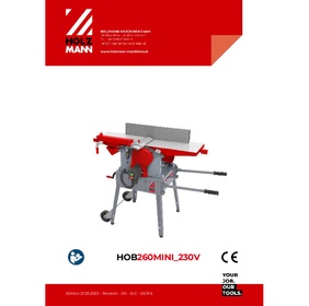 Dégauchisseuse-Raboteuse HOB 260 MINI