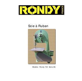 Scie à ruban Rondy 750