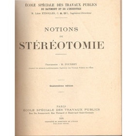 Notions de stéréotomie