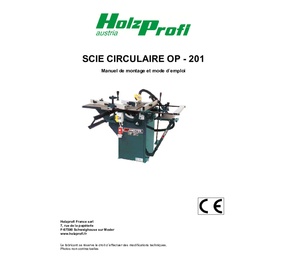 Scie sur table OP201-mono